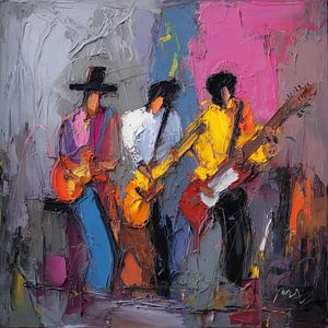 Musiciens pop abstraits