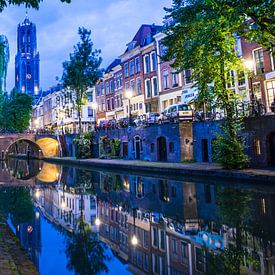 "Canals" and "Dom" (church) of Utrecht, Netherlands. by Kaj Hendriks