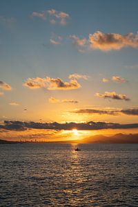 Abendlicht, Wolken und Mittelmeer in Calpe 2