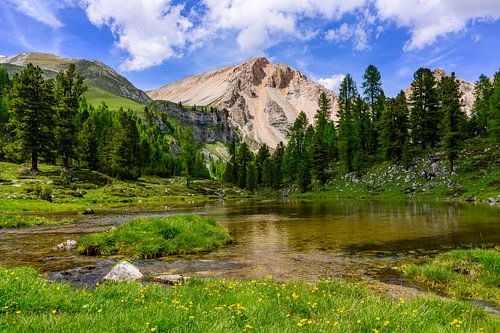 Lago Piciodel op de Fanes-weide