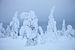 Verschneite Bäume in Finnisch-Lappland von Menno Boermans