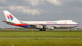 Malaysia Airlines Boeing 747-400F cargo aircraft. by Jaap van den Berg
