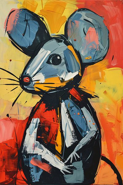 Ausdruck einer blauen Maus von Imperial Art House