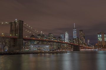 Brooklyn Bridge van Rene Ladenius Digital Art
