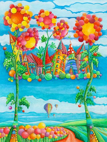 Himmel Stadt von Sonja Mengkowski