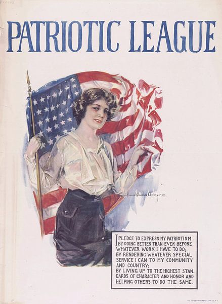 Patriotische Liga, Howard Chandler Christy, 1918 von Atelier Liesjes