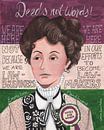 Portret van een vrouw, Emmeline Pankhurst van Caroline Bonne Müller thumbnail