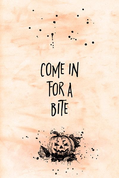 Halloween COME IN FOR A BITE von Melanie Viola
