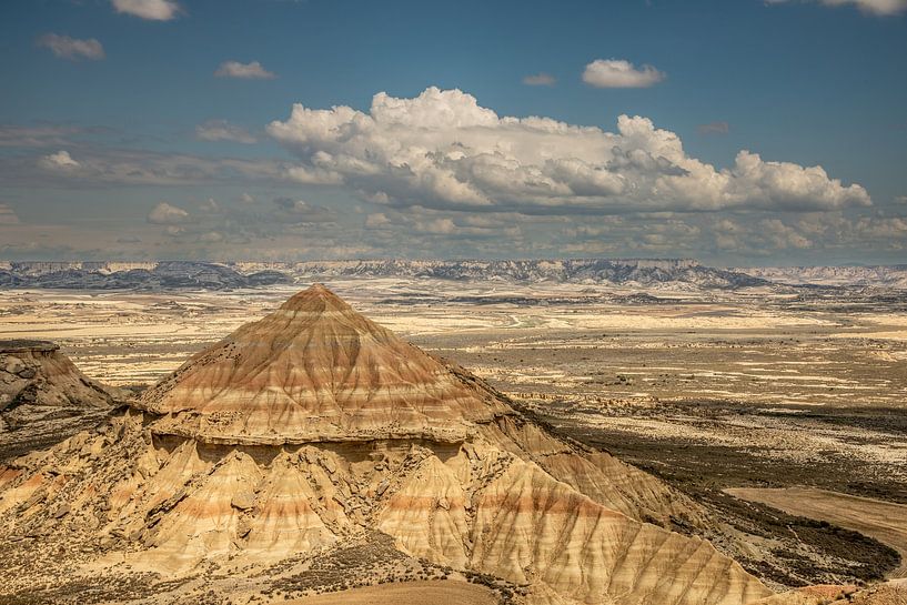 semi woestijngebied Bardenas Reales, Spanje van Jan Fritz