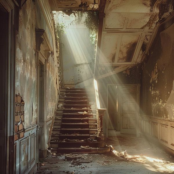 Verlaten villa van Poster Art Shop