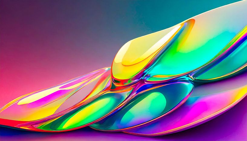 Art colours with different shapes by Mustafa Kurnaz