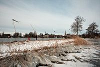 Nieuwkoopse Plassen im Winter mit Eis