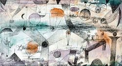 Im Reich der Luft (1917) Gemälde von Paul Klee.