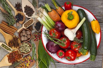 Herbs and vegetables Kitchen by PhotoArt Thomas Klee