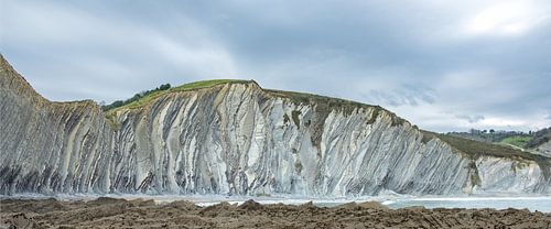 Flysch aan de kust van Baskenland