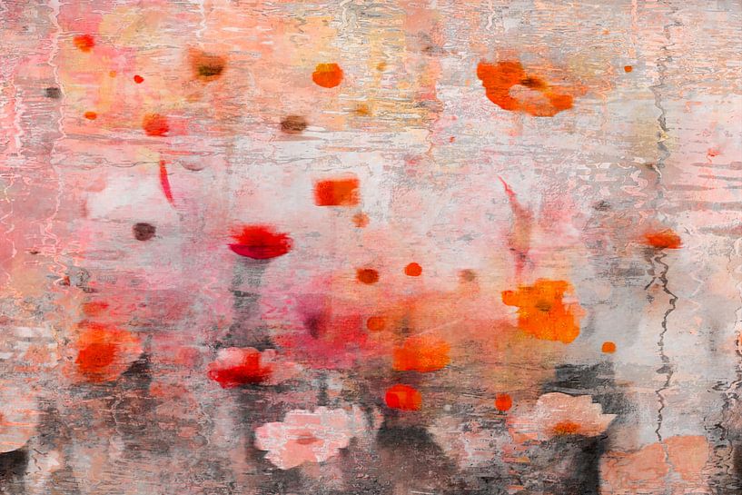 Flower meditation by the lake by Mad Dog Art