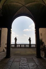 Archway Balcony View, Bergamo, Italy