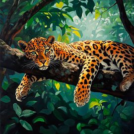 Jaguar in the jungle by Poster Art Shop