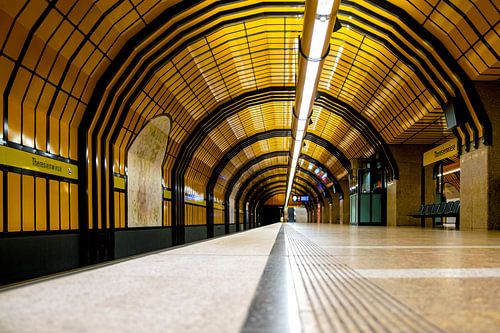 Theresienwiese Munich Underground Subway Station Platform