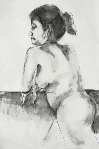 Nude model Drawing, Nude model Drawing, Dessin de Modèle Nu, Aktmodell Zeichnung