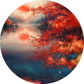 schilderachtig japans landschap