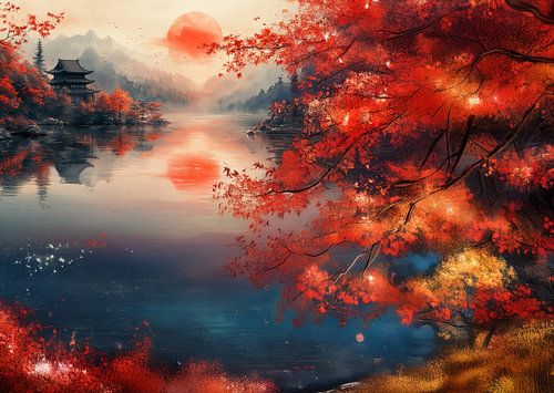 schilderachtig japans landschap