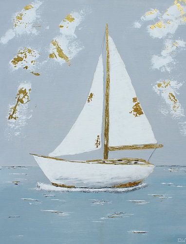 In Schichten aus Licht – Segelboot von Dineke Wilkens