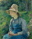 Jeune paysanne au chapeau de paille, Pissarro par Liszt Collection Aperçu