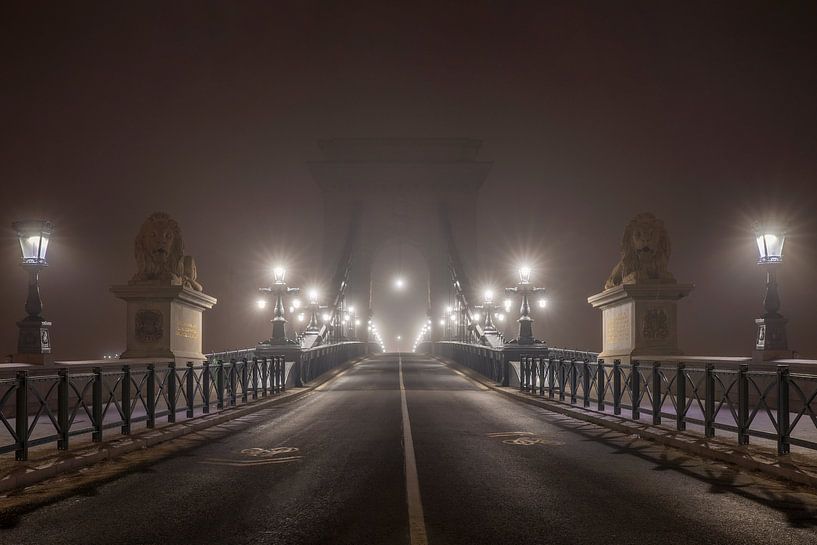 Pont en chaîne à Budapest par Bea Budai