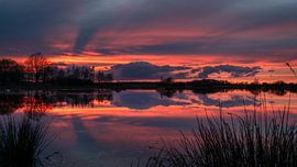 Zonsondergang HBV van Gerard Manders