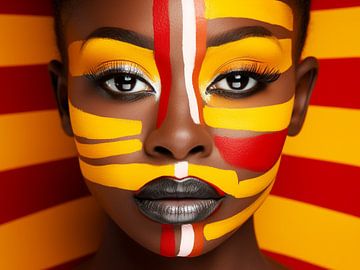 Das Gesicht der afrikanischen Pracht von Color Square