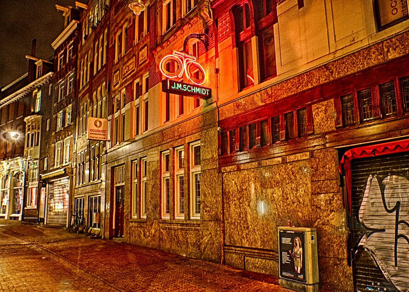 Straat in Amsterdam van Giel Ketting