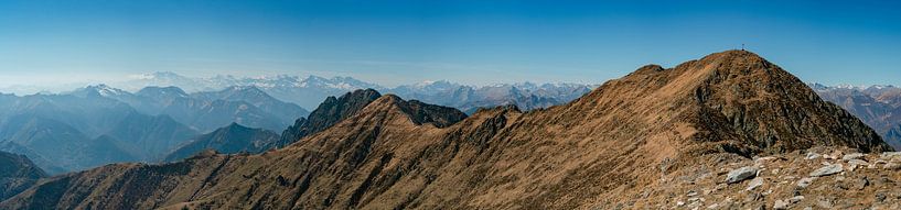 View over the Monte Limidario Gridone into the Aosta Valley by Leo Schindzielorz