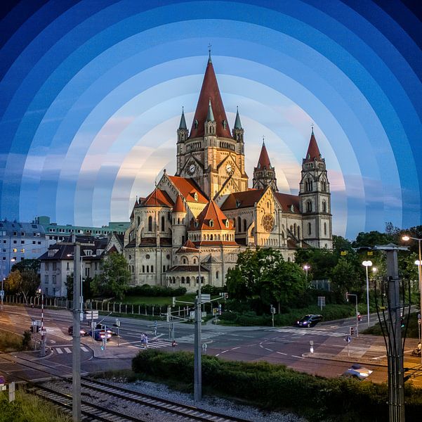 St. Francis of Assisi Church in Vienna by Marnix Teensma