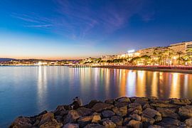 Blvd. de la Croisette à Cannes à la Côte d'Azur sur Werner Dieterich
