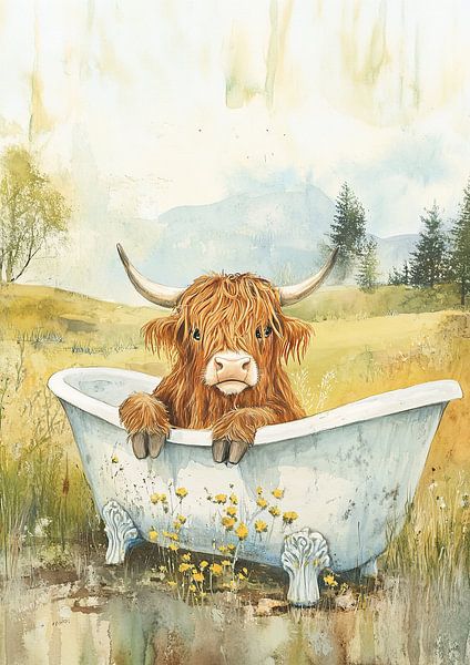 Highland Cow Scottish cow by Niklas Maximilian