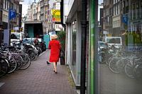 Lady in red