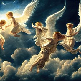 fliegende Engel im Himmel von Denny Gruner