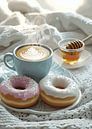 Gezellig ontbijt met koffie en donuts van Pixelbull Design thumbnail