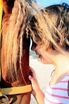 poney et petite fille sur Alienbird