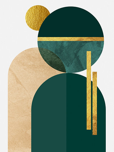 Moderne geometrische abstracte wandkunst