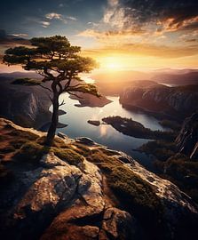 Sunrise on the fjord