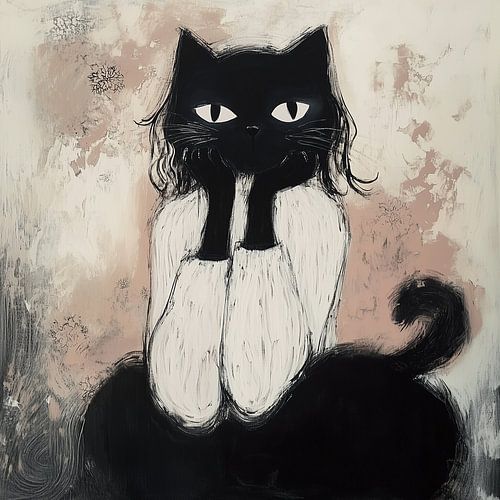 Tête de chat et rêve éveillé sur Bianca ter Riet