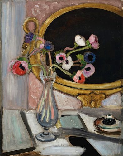 Henri Matisse - Anemonen met zwarte spiegel