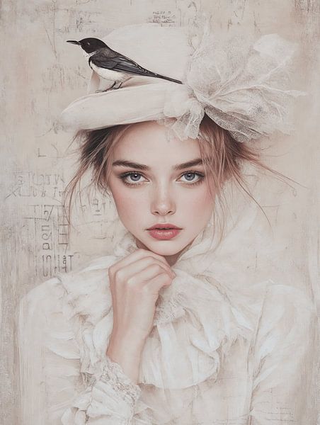 Portrait in pastel colours with a poetic feel by Carla Van Iersel
