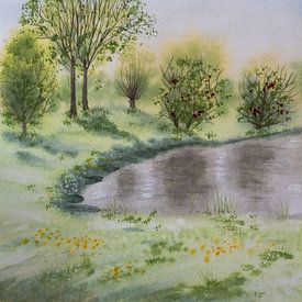 Aquarel part 112 van Tania Perneel