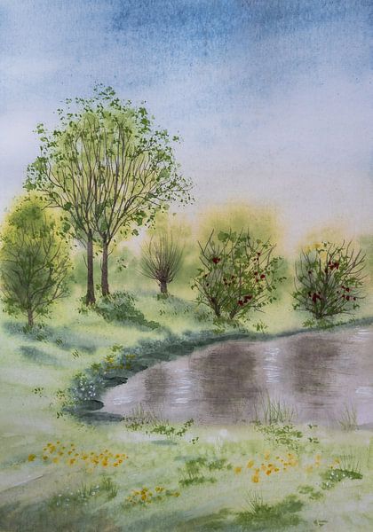 Aquarel part 112 van Tania Perneel