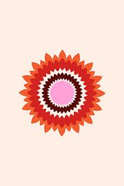 Lebendige geometrische Blütenpracht von Karen Menzenbach