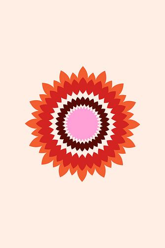 Levendige geometrische bloei