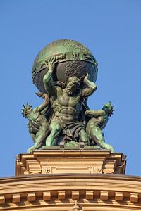Atlas, Weltkugel, Frankfurt